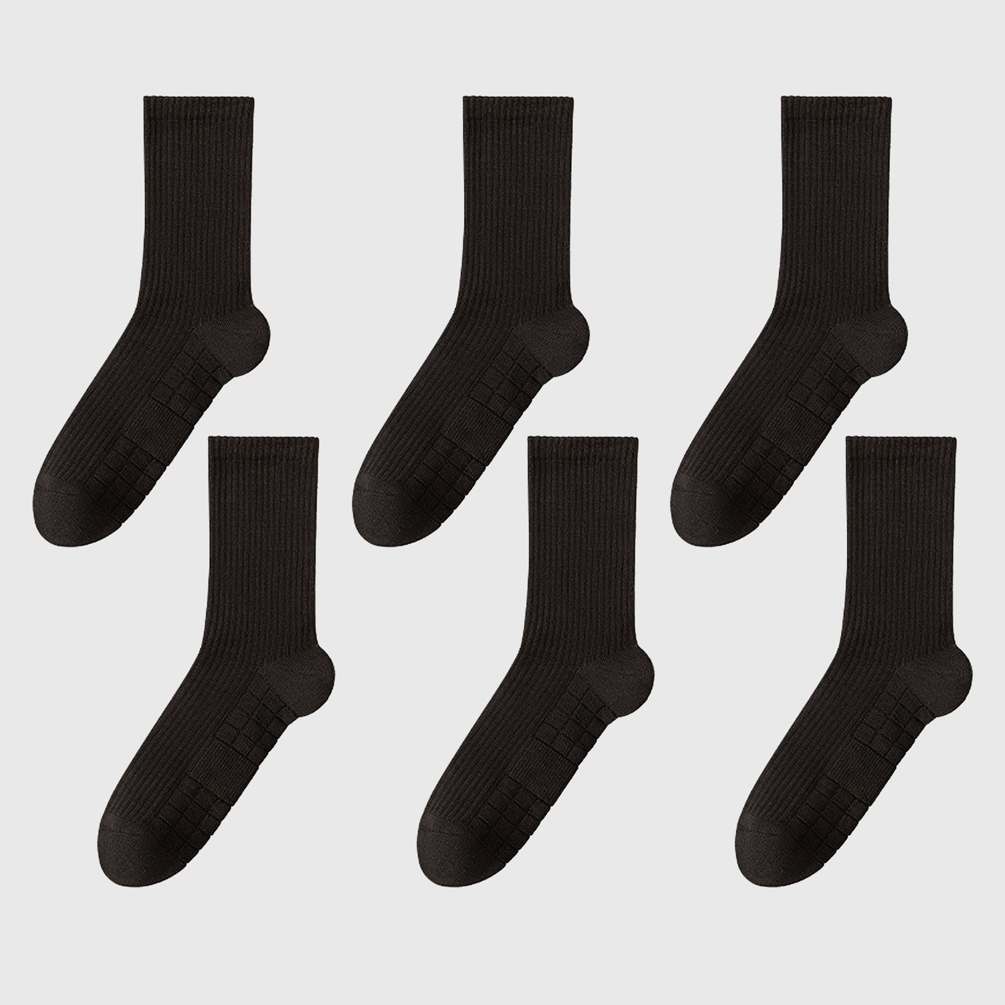 Anna-Kaci 6pk Men's Crew Socks with Non - Slip Sole