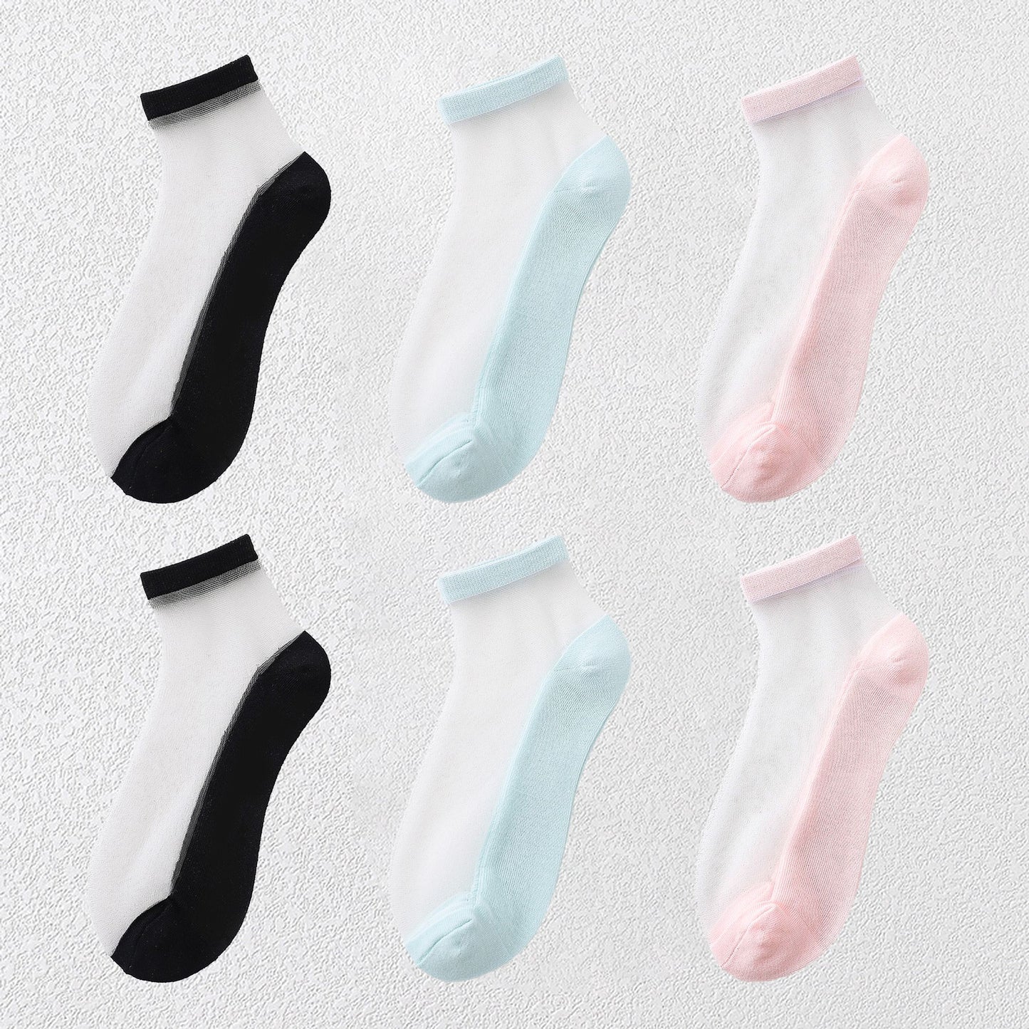 Anna-Kaci Chic Women's Summer Thin Ankle Socks Soft for Casual 6Pk