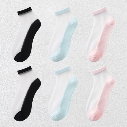Anna-Kaci Chic Women's Summer Thin Ankle Socks Soft for Casual 6Pk