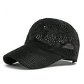 Women's Crochet Knit Baseball Cap Breathable Openwork Lightweight Casual Hat