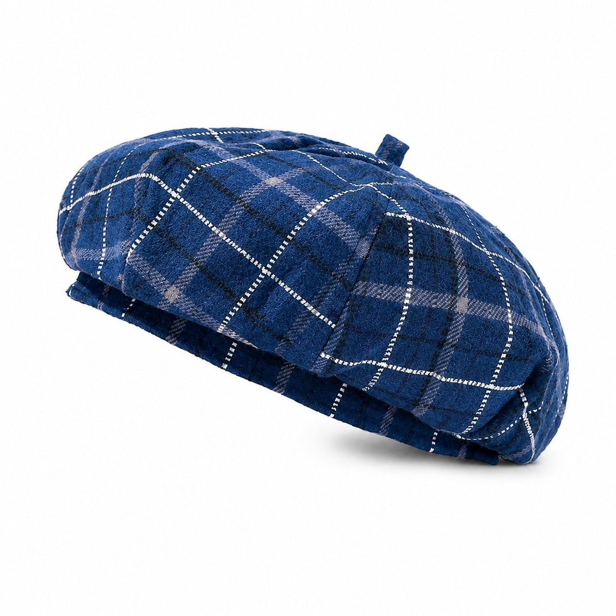 Gorro boina a cuadros estilo pintor vintage, gorra suave estructurada para otoño e invierno