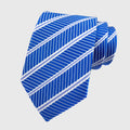 Anna-Kaci Men's Polyester Filament Tie with Multi-Tone Stripes - Formal Necktie for Business, Weddings & Daily Wear