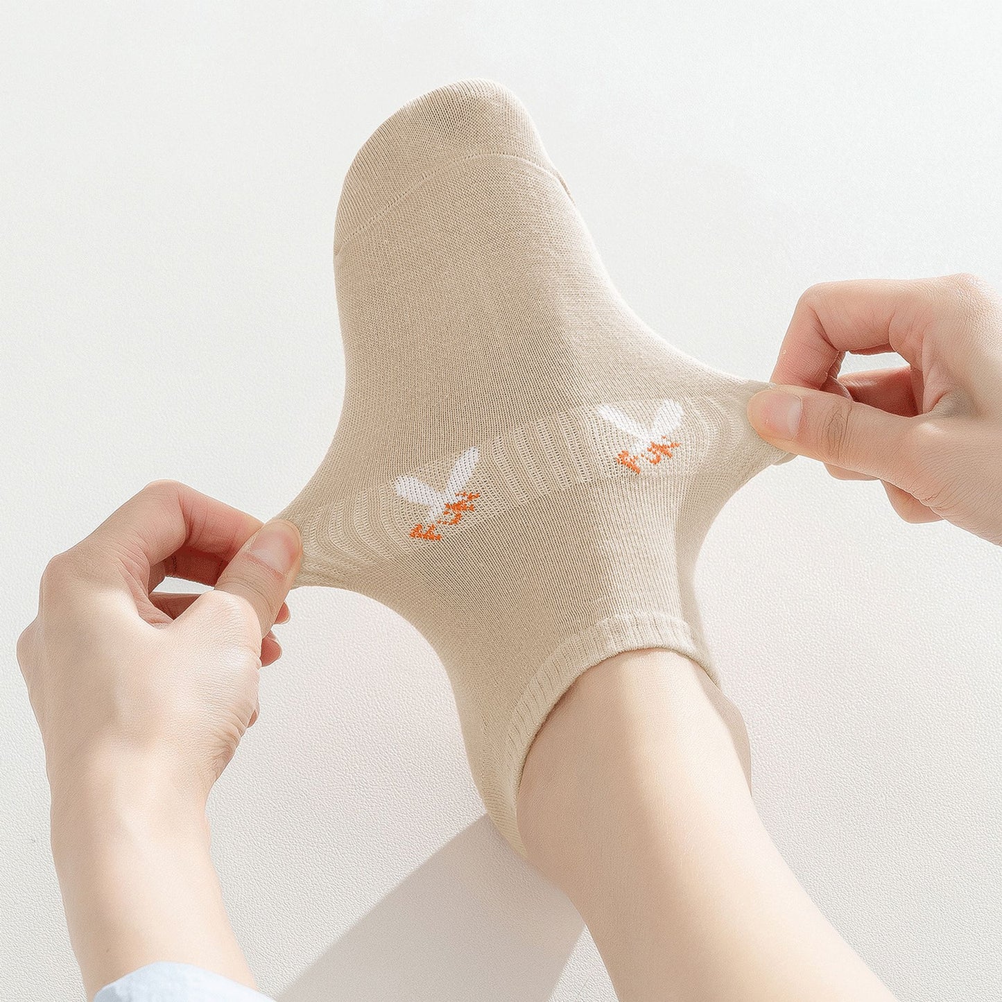 Anna-Kaci Women's No-Show Socks with FUN Letters 6Pk