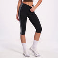 Colorblock High Waist Capri Leggings Fitted Cropped Yoga Pants for Running Gym Training