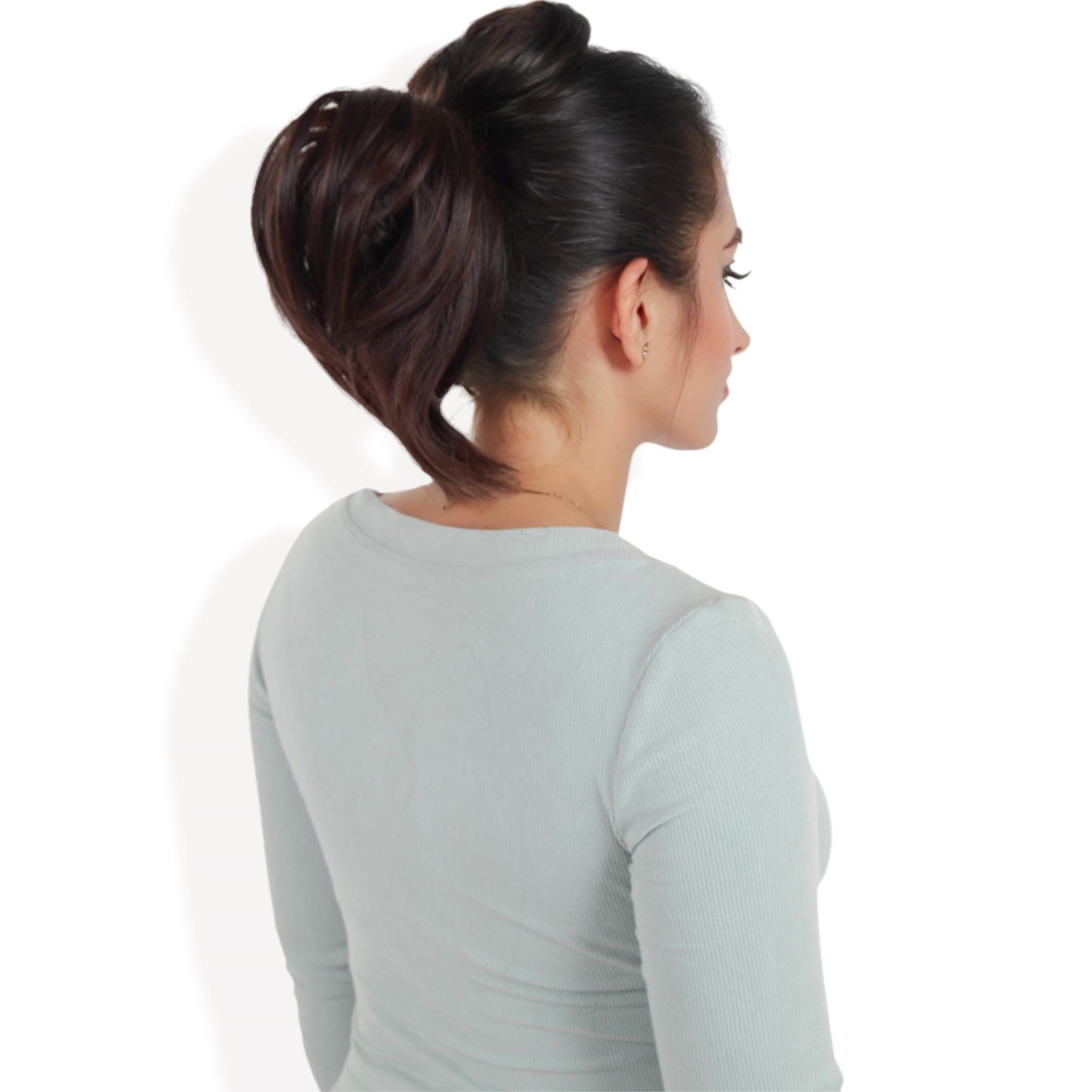 Messy Bun Hair Piece Updo Synthetic Tousled Ponytail Hairpiece 8 Inch