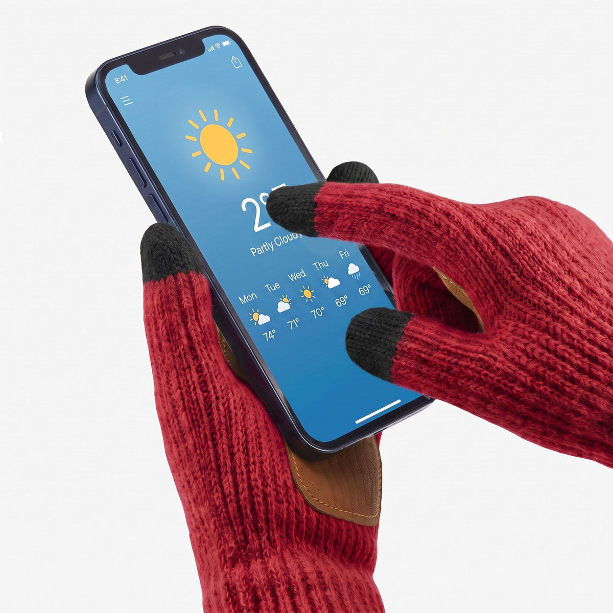 3 Piece Ribbed Knit Beanie Scarf and Touchscreen Gloves Set