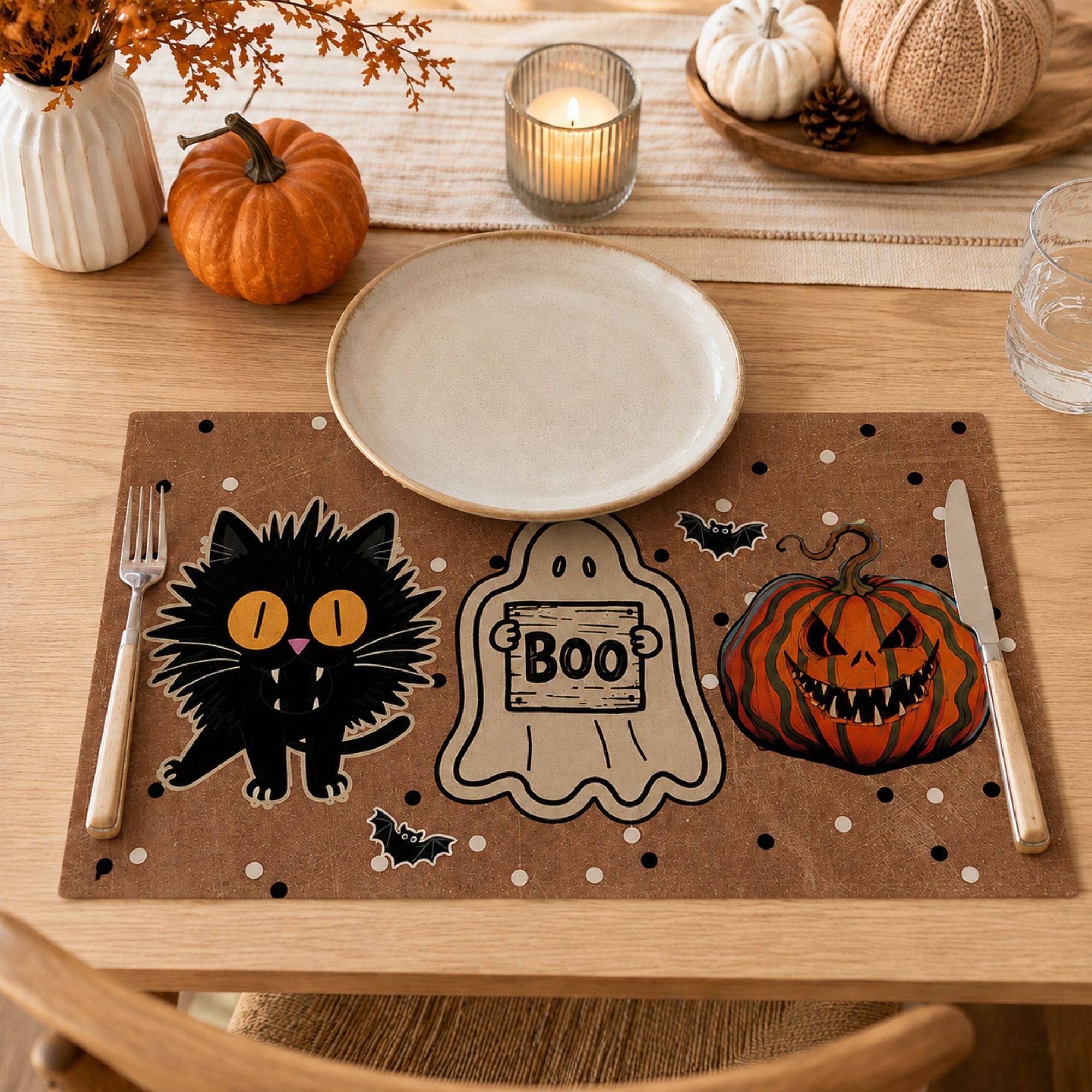 Halloween Family Party Kitchen Placemat