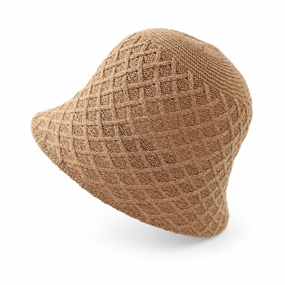 Sombrero de pescador de verano - Sombrero de paja tejido ligero para playa y vacaciones