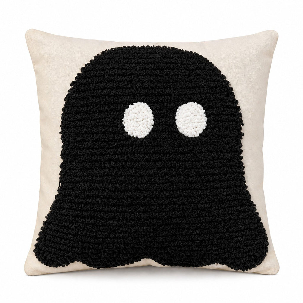 Halloween Tufted Ghost Throw Pillow Cover for Couch Bed and Chair