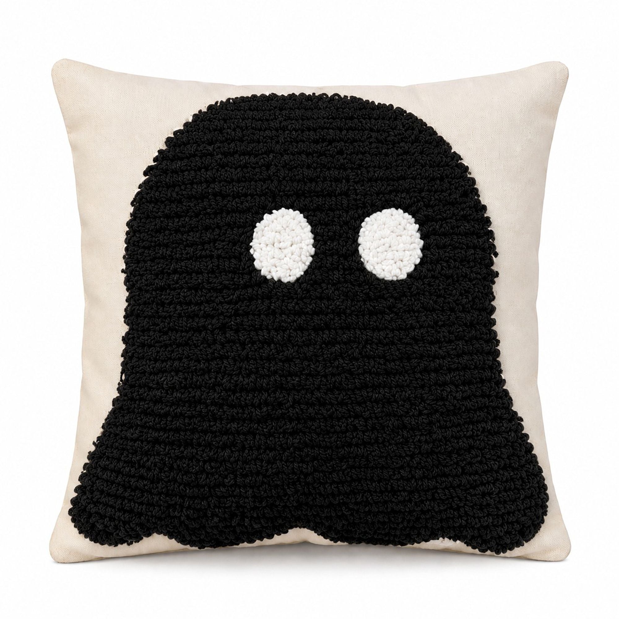 Halloween Tufted Ghost Throw Pillow Cover for Couch Bed and Chair