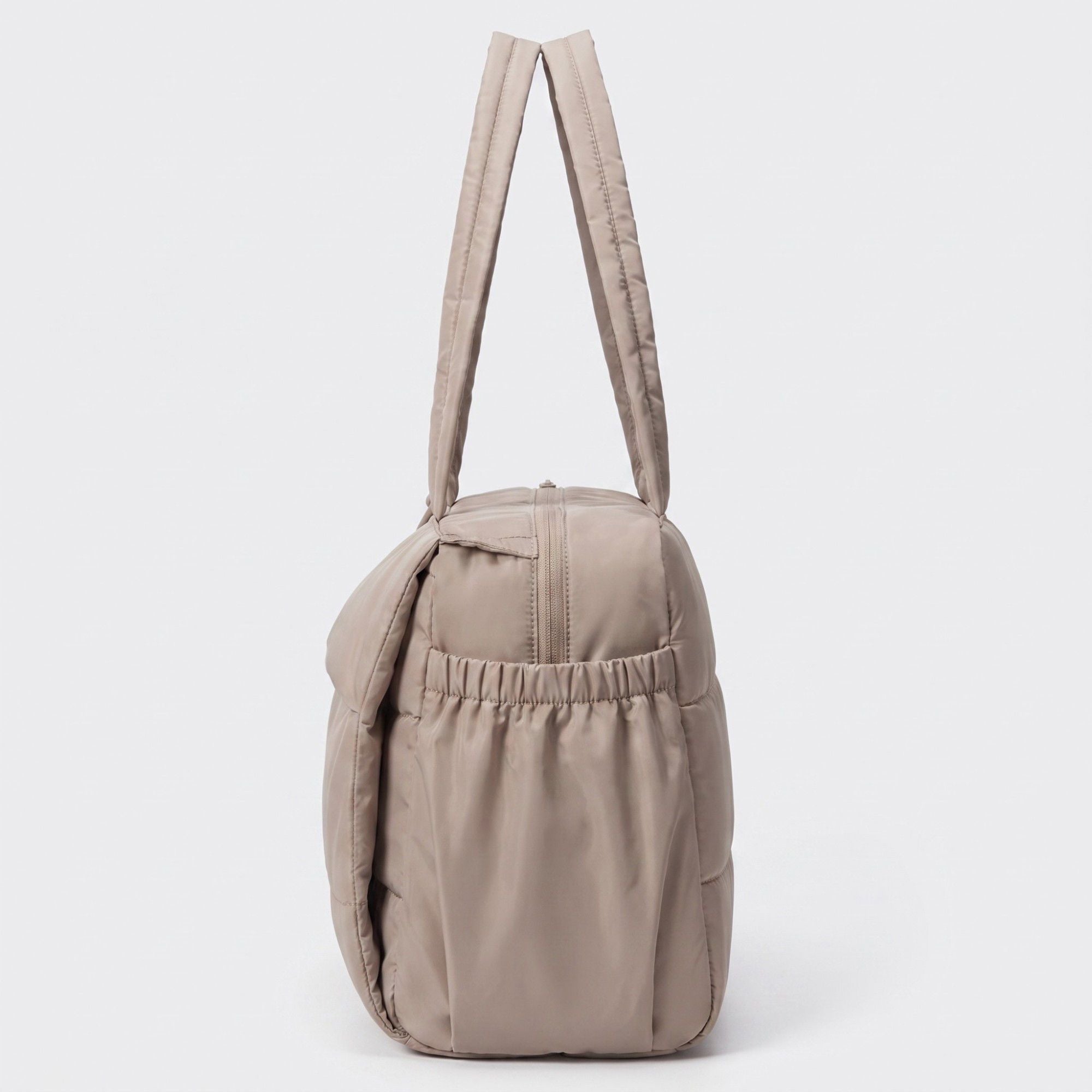 Oversized Padded Tote Bag with Multi Outer Pockets and Long Padded Shoulder Straps 16.5x6.1x13in