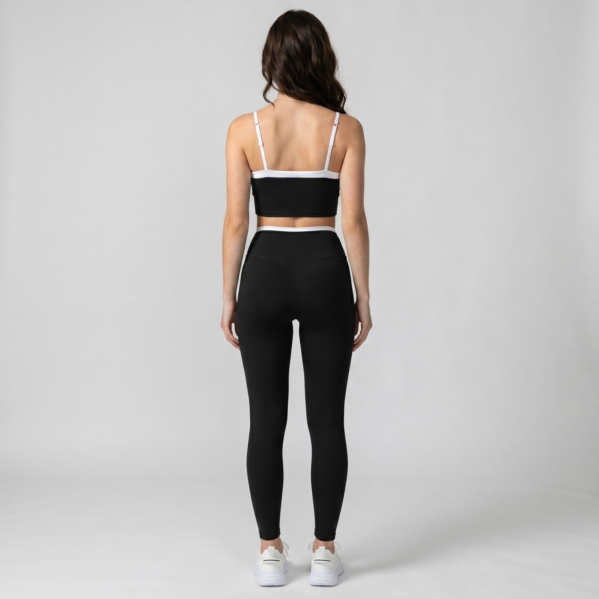 Padded Sleeveless Longline Sports Bra Tank Top Scoop Neck Workout Yoga Crop Top
