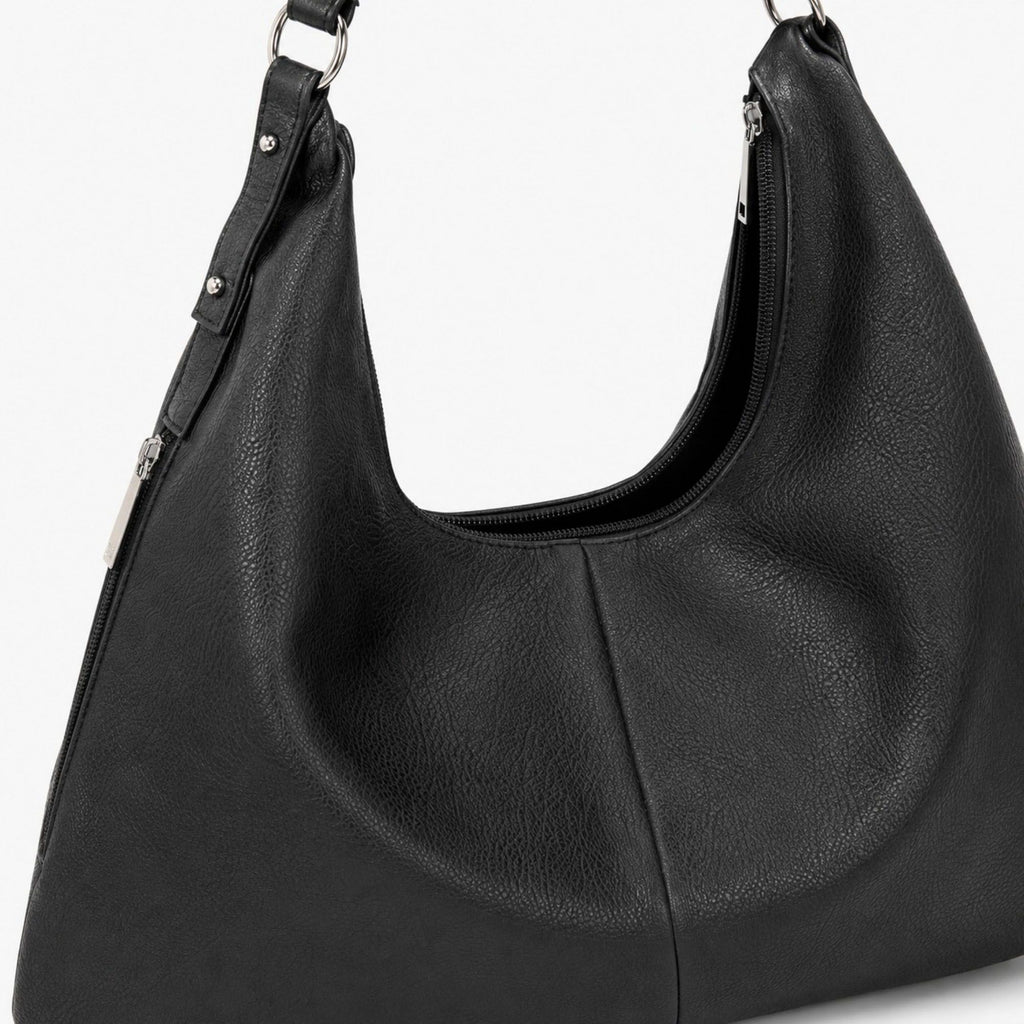 Oversized Slouchy Hobo Shoulder Bag with Adjustable Strap