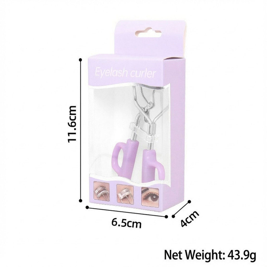 Soft Grip Eyelash Curler 2 Piece Set with Cushioned Handles for Smooth Lash Lift