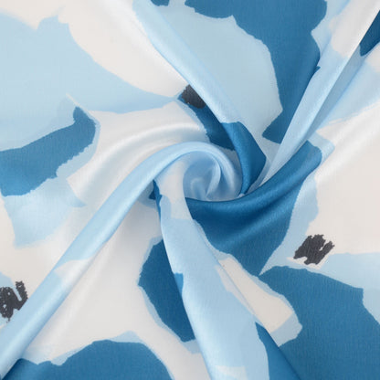 Anna-Kaci Silk Feeling Hair Scarf Small Square Satin Head Scarf Neckerchief Women 23 Inches