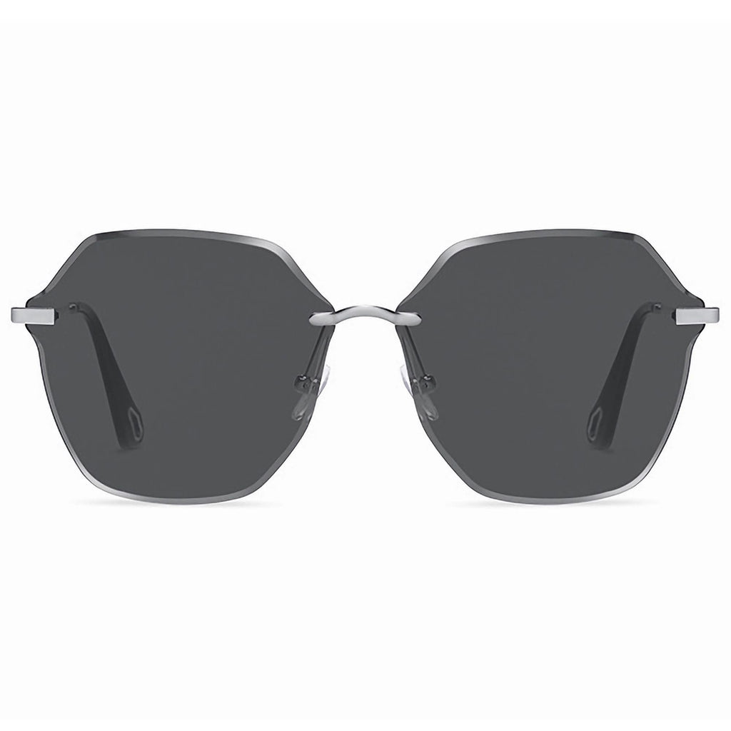 Anna-Kaci Women's Stylish Hexagonal Rimless Gradient Sunglasses for Fashion Looks
