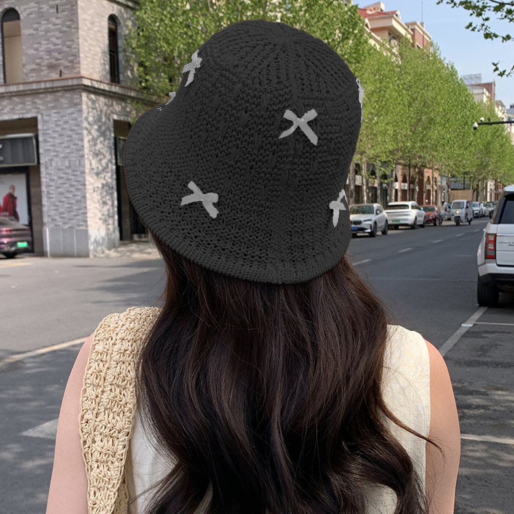 Anna-Kaci Women's Foldable Bucket Hat with Bow Accents