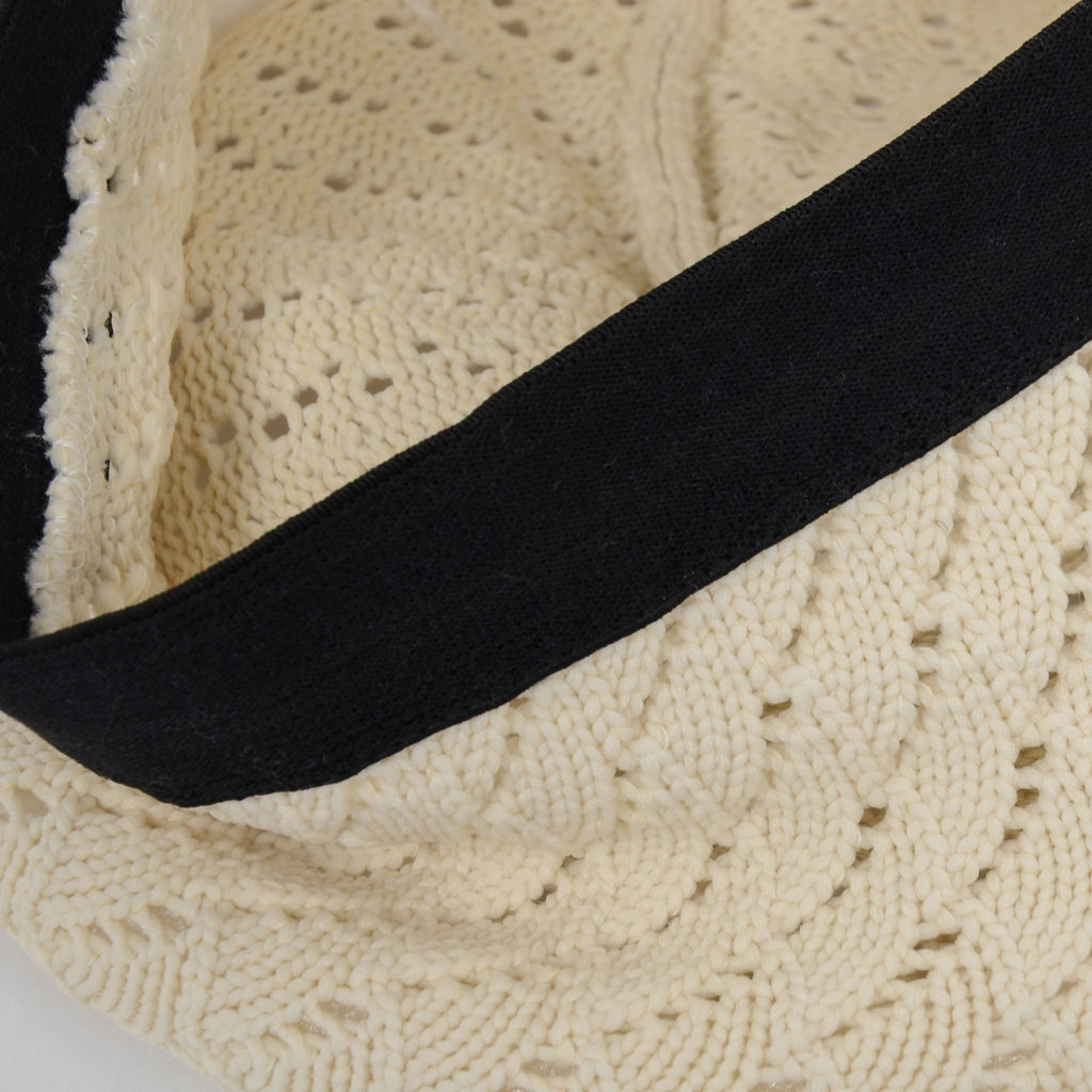 Anna-Kaci Women's Lightweight Crochet Beret Hat with Open Knit Pattern and Soft Stretch Fit