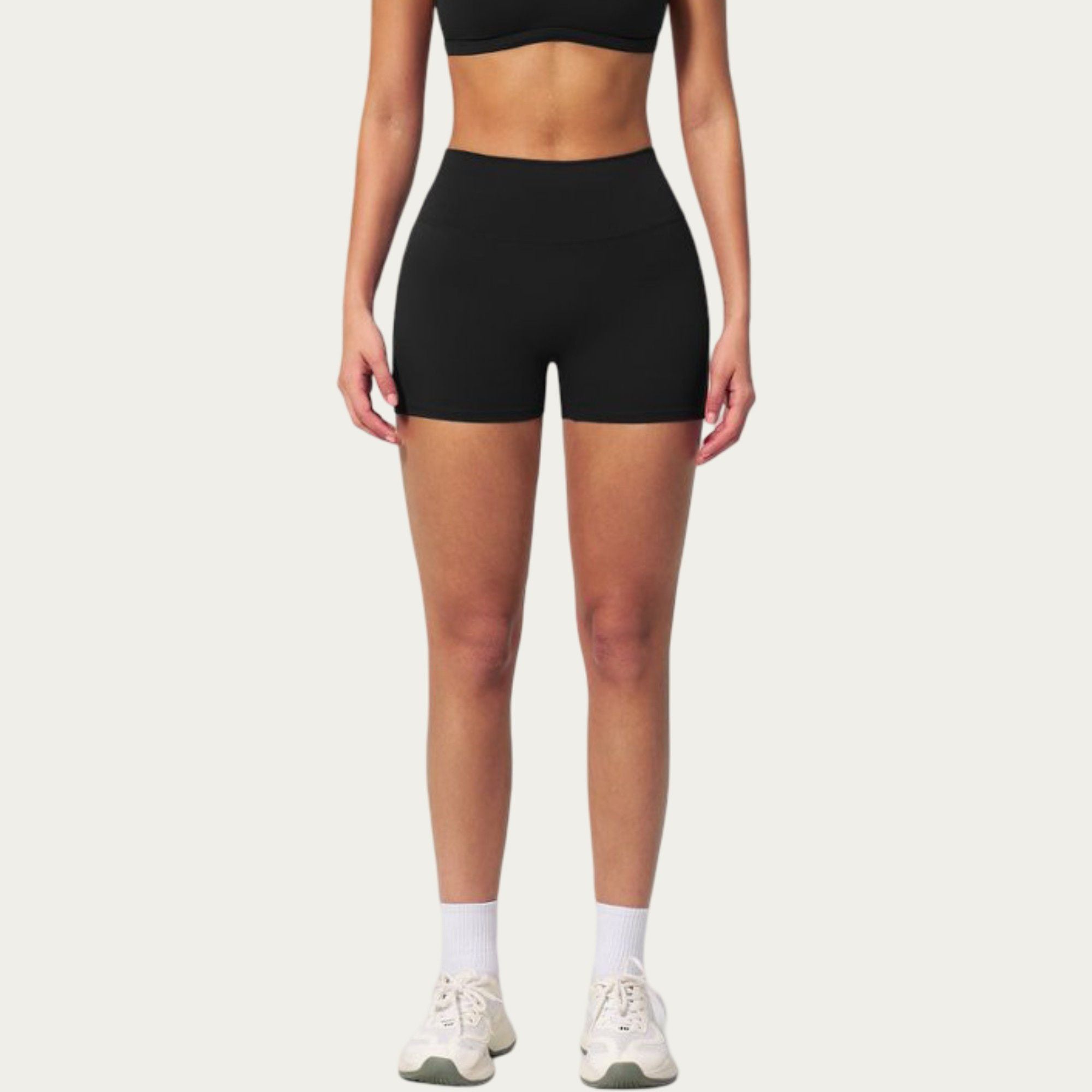 Anna-Kaci Active Women's High Waist Mini Biker Shorts with Smooth Stretch Fabric and Supportive Fit