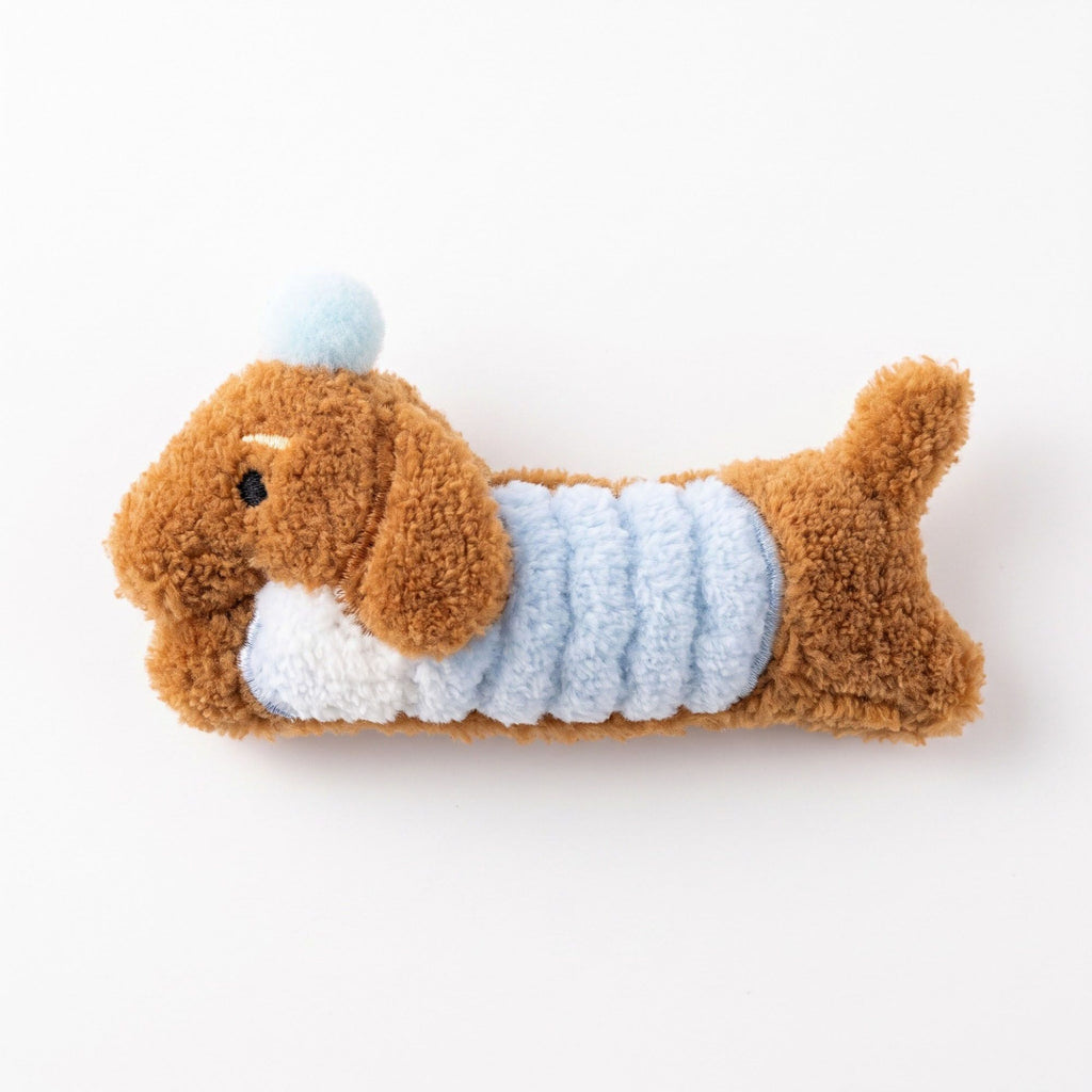 3pc Dachshund Plush Hair Clip Set Soft Dog Barrettes Cute Hair Accessories