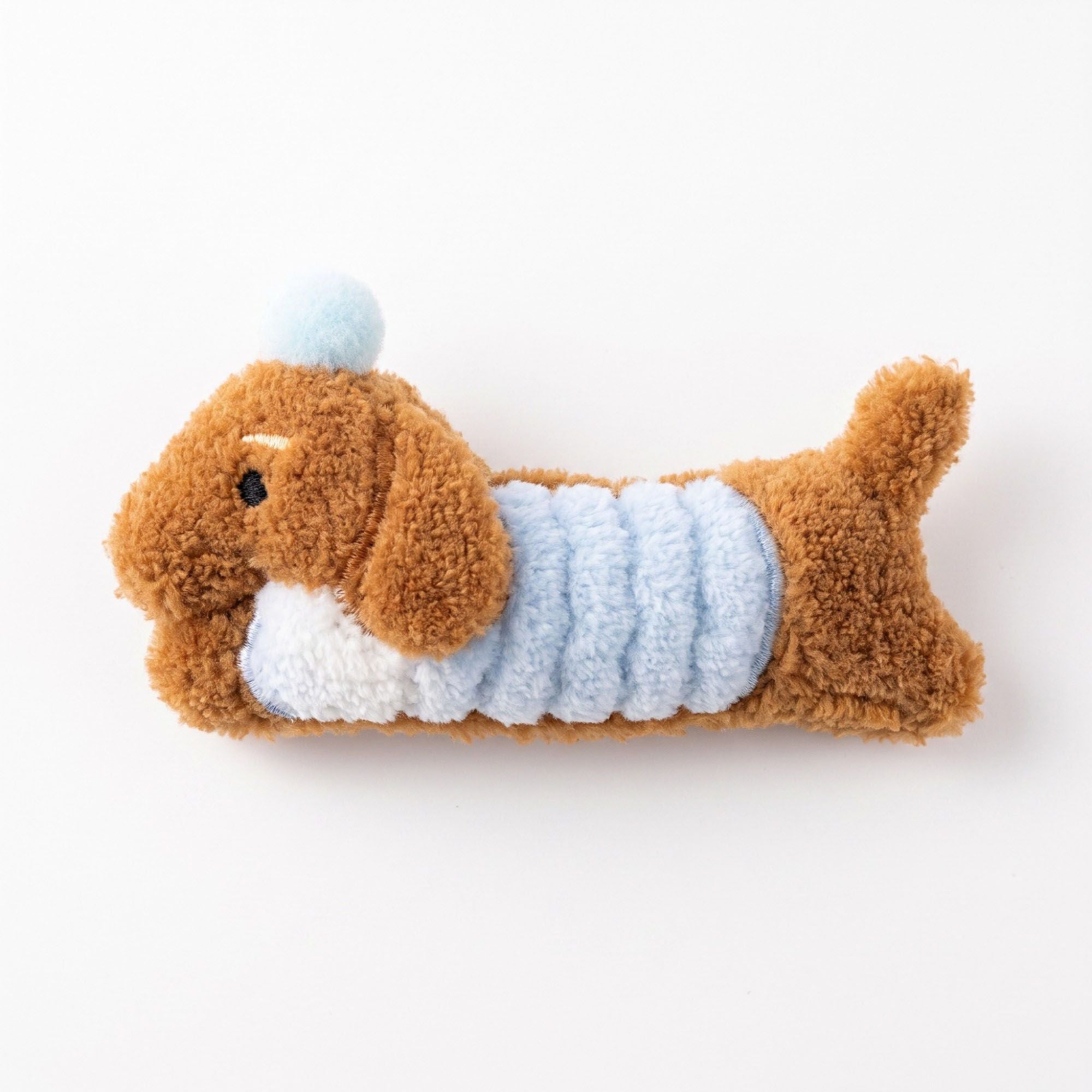 3pc Dachshund Plush Hair Clip Set Soft Dog Barrettes Cute Hair Accessories