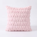 Plush Heart Textured Throw Pillow Cover Soft Fuzzy Decorative Cushion Cover for Sofa Bed Chair