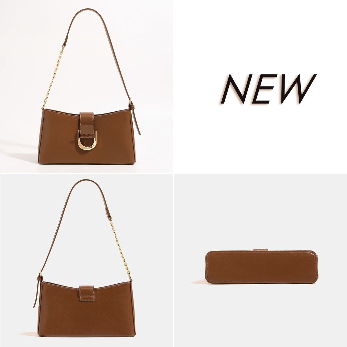 Shoulder Bag with Chain Strap Detail