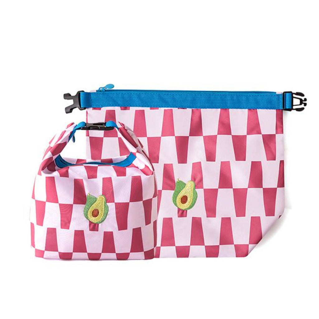 Foldable Insulated Lunch Bag Large Capacity Roll Top Lunch Tote with Buckle Closure