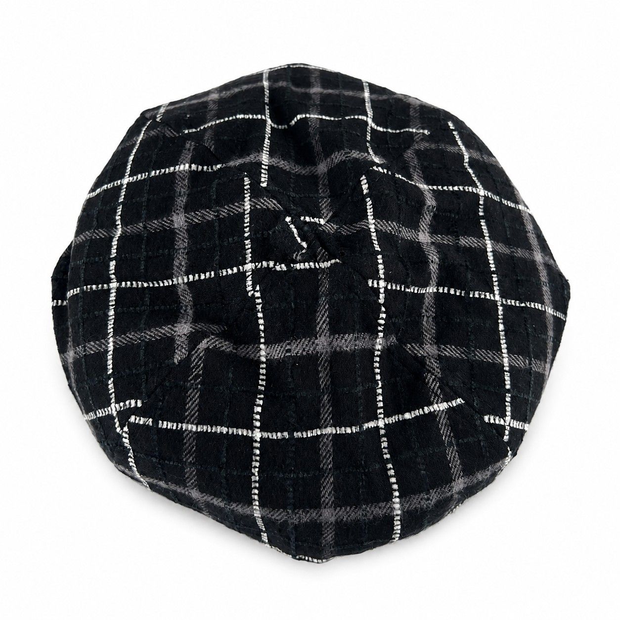 Plaid Beret Hat Vintage Painter Cap Soft Structured Fall Winter Style