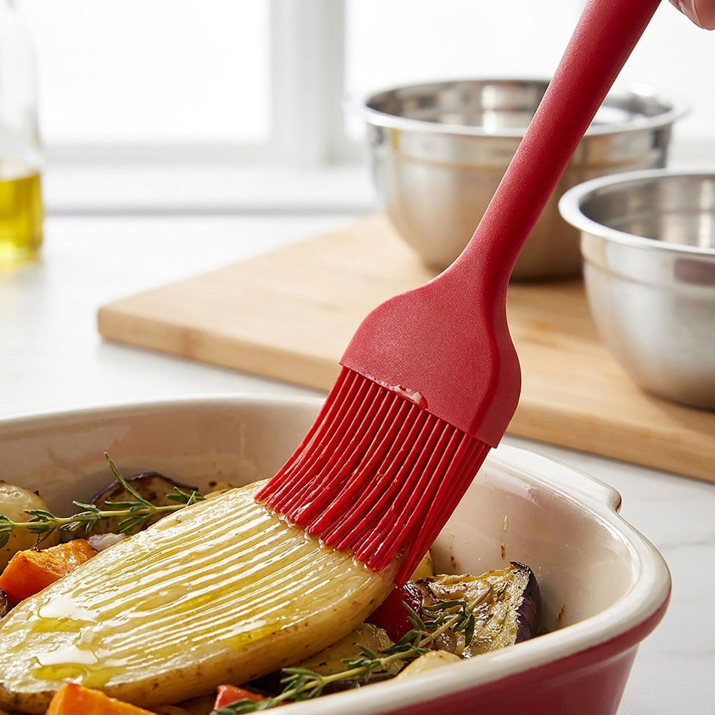6-Piece Silicone Spatula Set with Handles, Flexible and Durable Kitchen Tools for Cooking and Baking