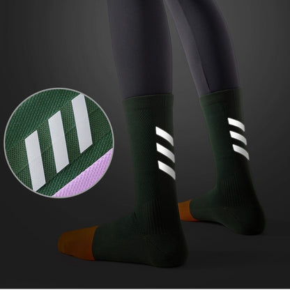 Anna-Kaci Women's Reflective Compression Sports Socks with Breathable Fabric and Night Visibility Design 2-Pack