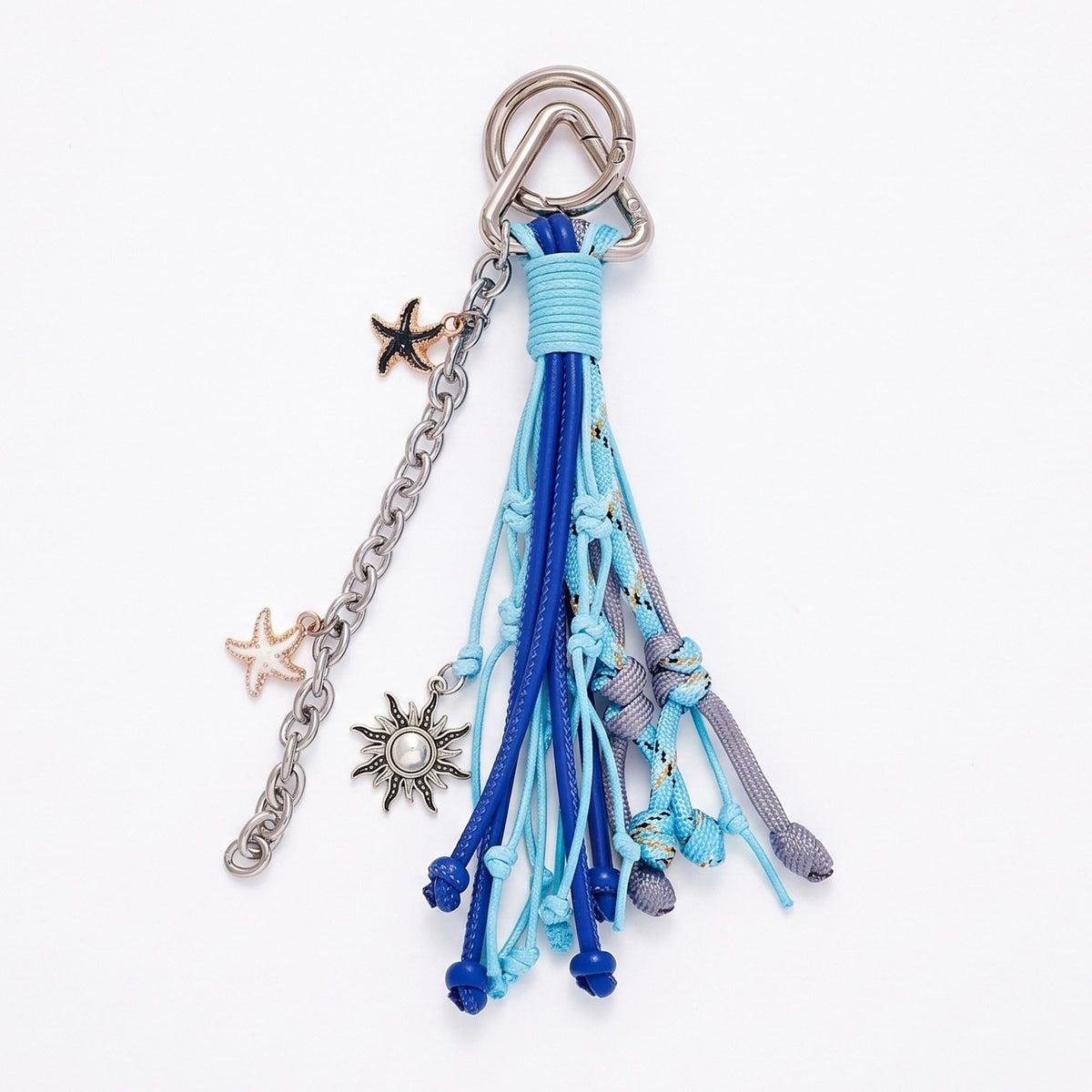 Coastal Starfish Tassel Bag Charm Keychain