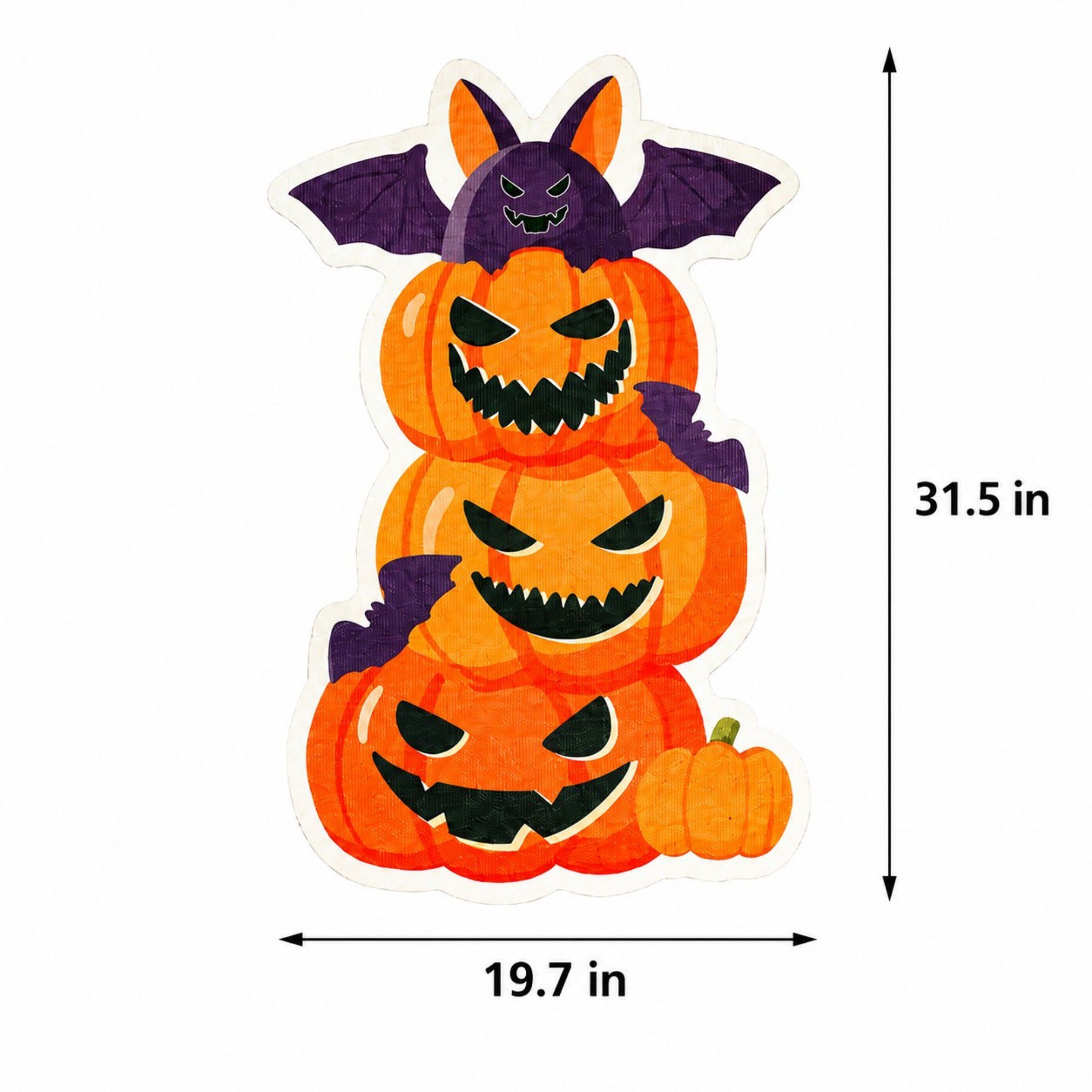 Halloween Self-Adhesive Cat Scratcher Pad for Walls and Furniture 31.5 x 19.7 in
