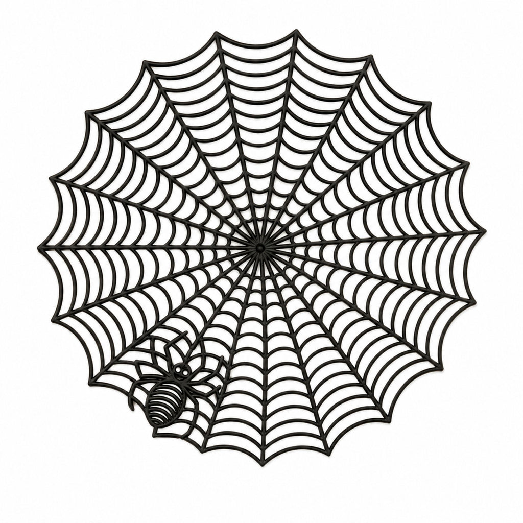 Halloween Spiderweb PVC Waterproof Non-Slip Placemat
