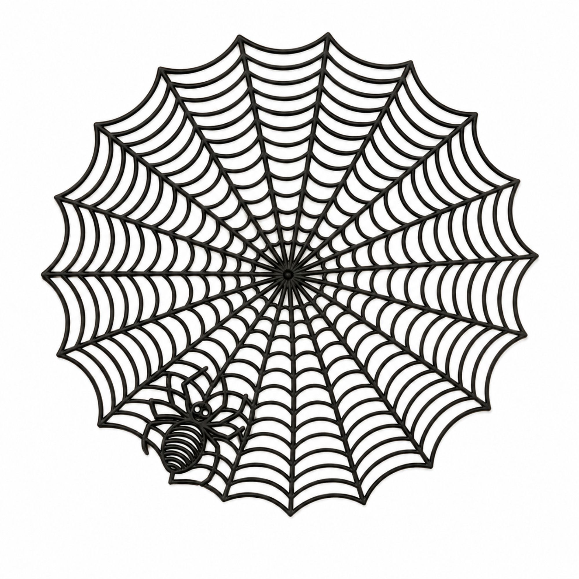 Halloween Spiderweb PVC Waterproof Non-Slip Placemat