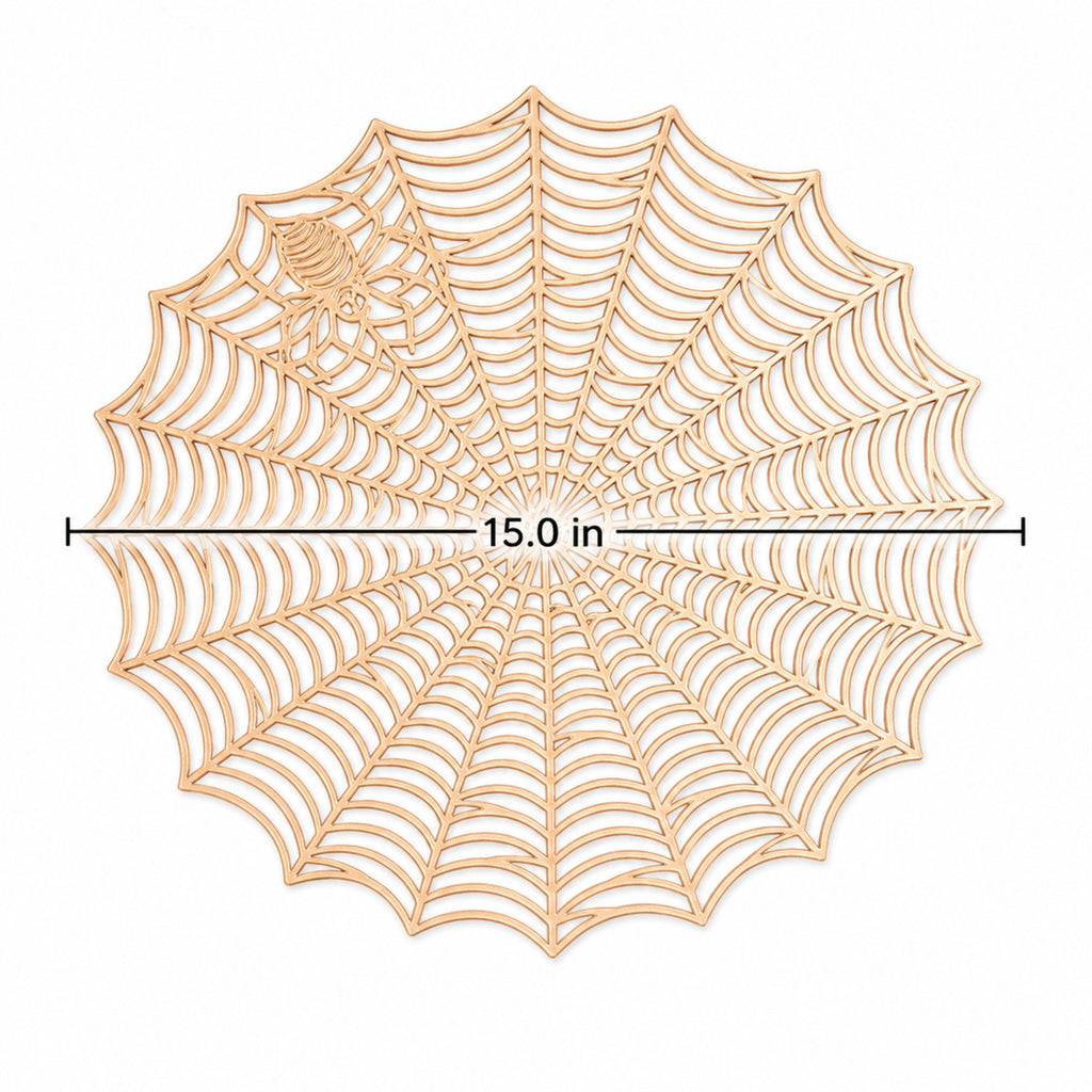 Halloween Spiderweb PVC Waterproof Non-Slip Placemat