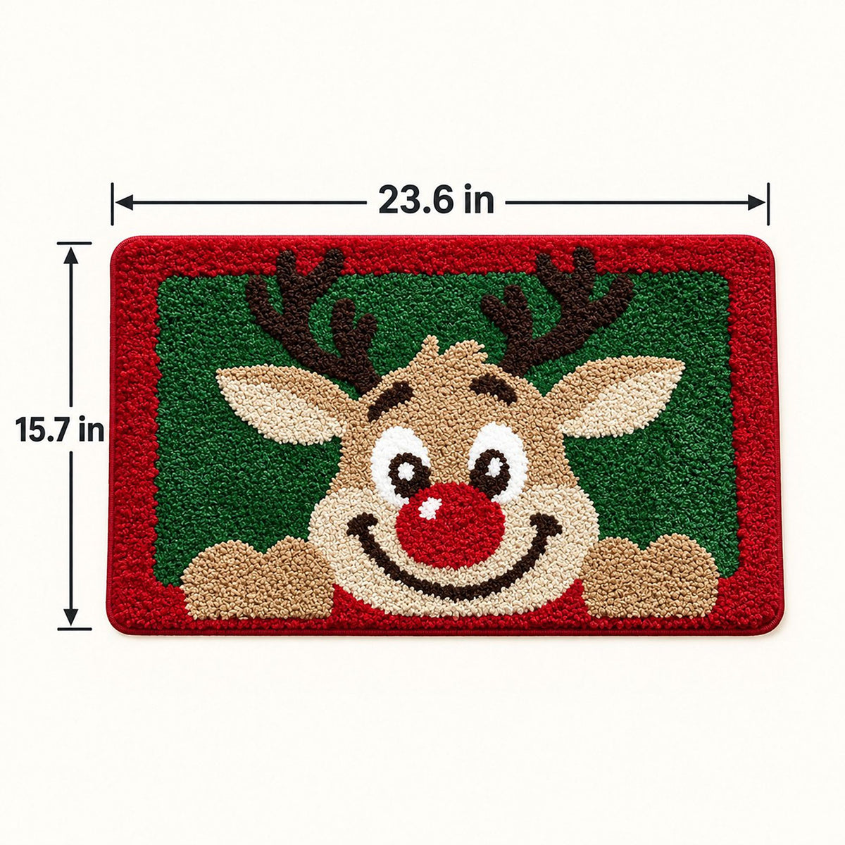 Christmas Character Tufted Bath Rug with Nonslip Backing 15.7 x 23.6 in