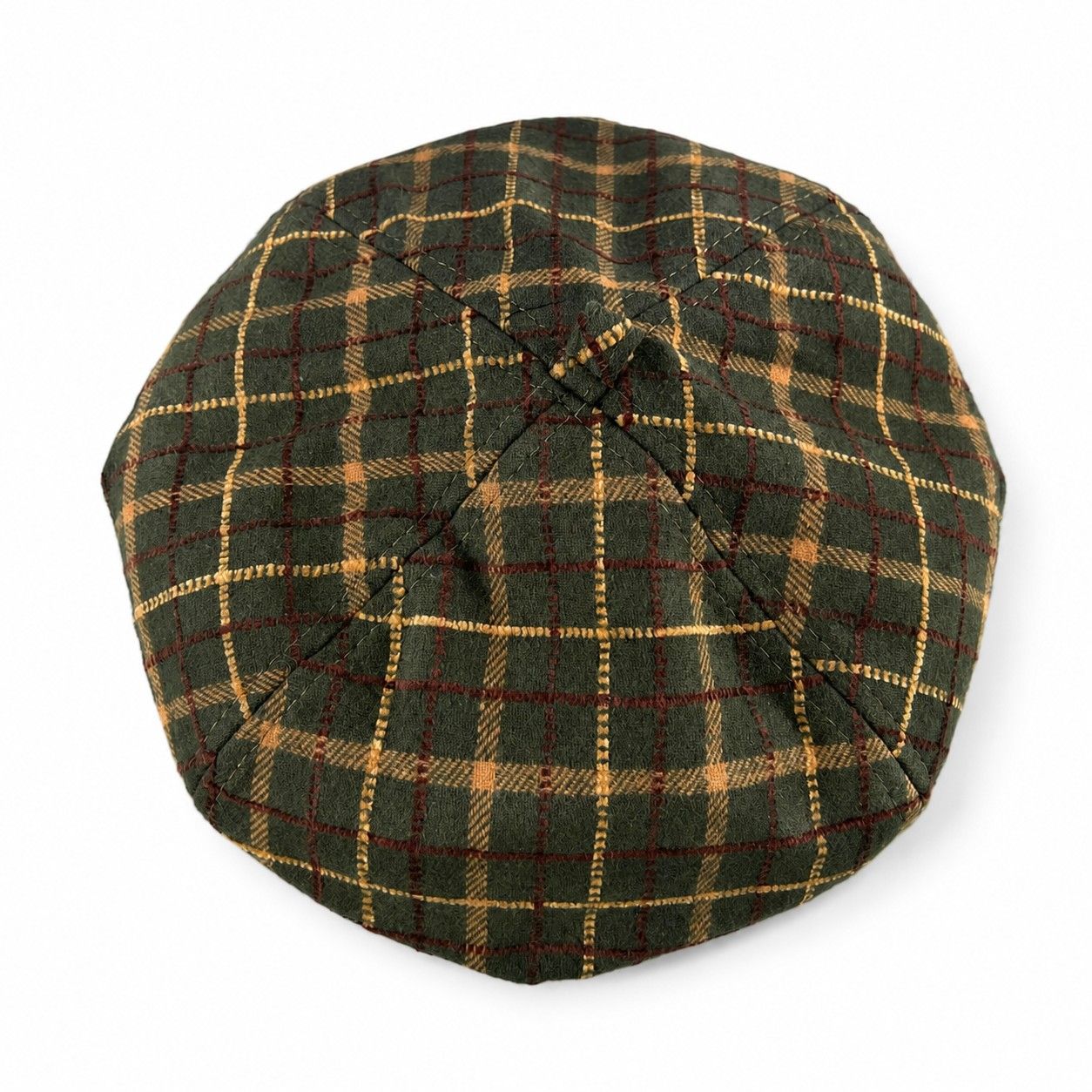 Plaid Beret Hat Vintage Painter Cap Soft Structured Fall Winter Style