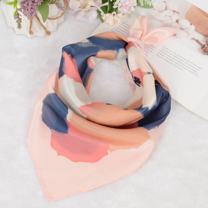 Anna-Kaci Silk Feeling Hair Scarf Small Square Satin Head Scarf Neckerchief Women 23 Inches