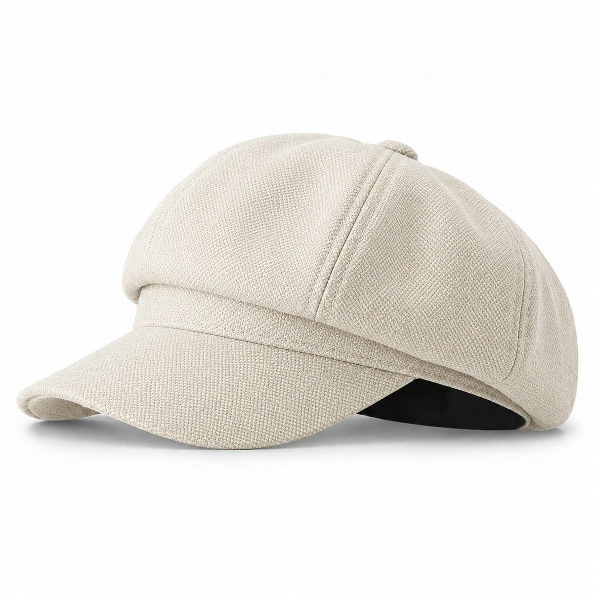 Textured Newsboy Cap Soft Baker Boy Hat Vintage Rounded Crown Casual Style