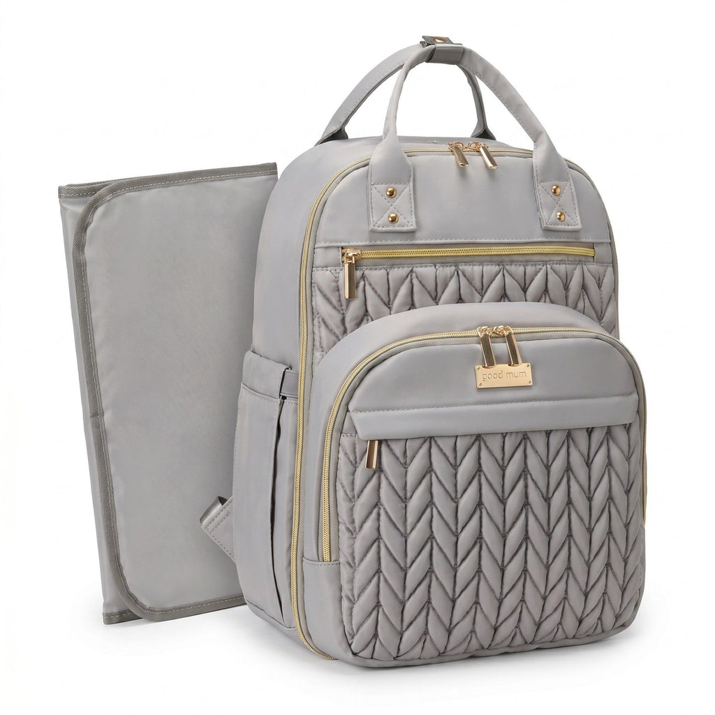 Diaper Bag Backpack with Changing Pad Multi Pocket Bag Stroller Strap Large Capacity Maternity Organizer 12x9x16.7in
