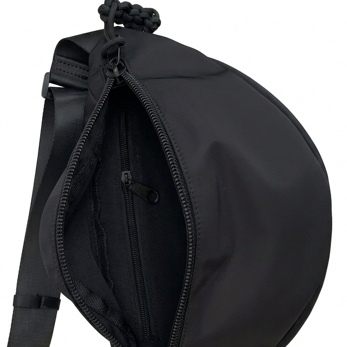 Crossbody Belt Bag with Chain Detail and Adjustable Strap