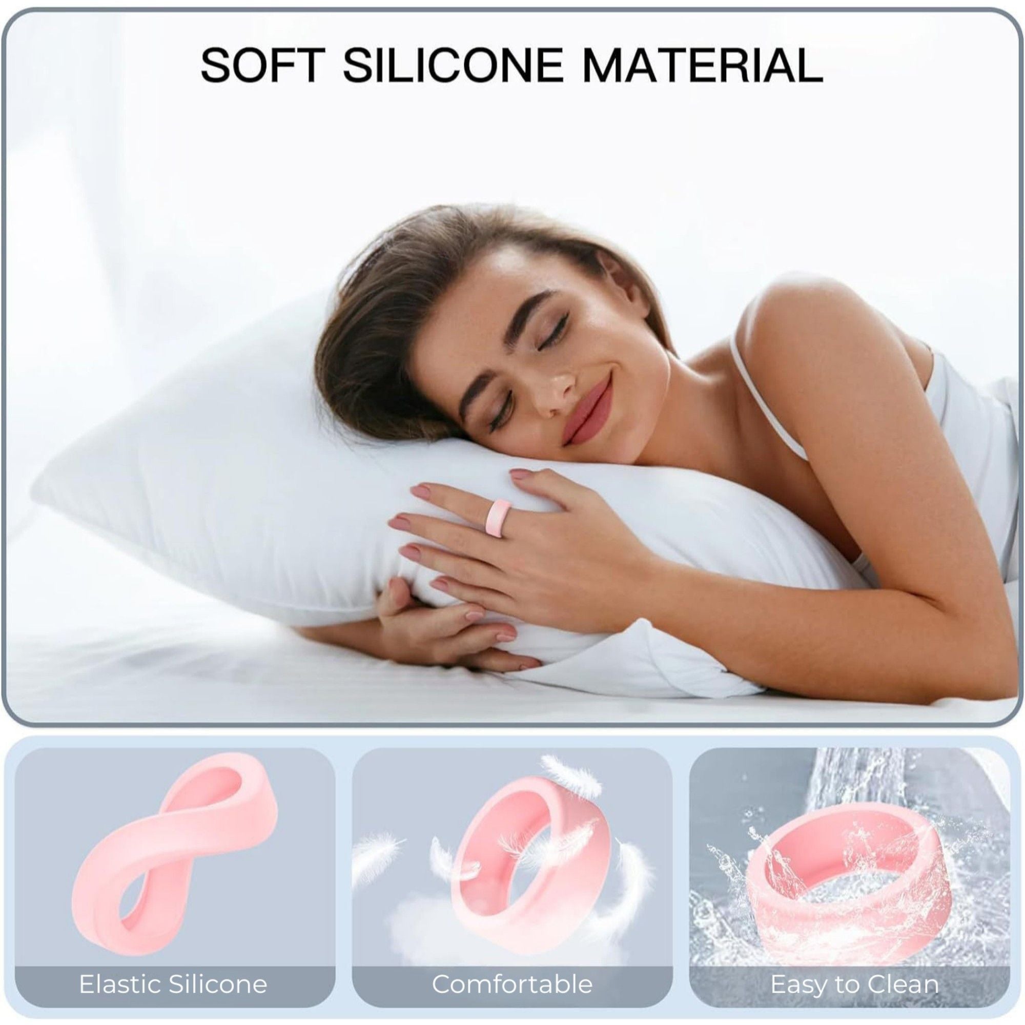 Ring Protector Cover for Oura Ring Gen 3 Scratch Resistant Silicone Guard 2-Piece Set