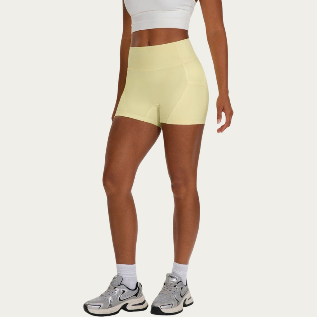 Anna-Kaci Active Women's High Waist Biker Shorts with Side Pockets and Smooth Stretch Fit