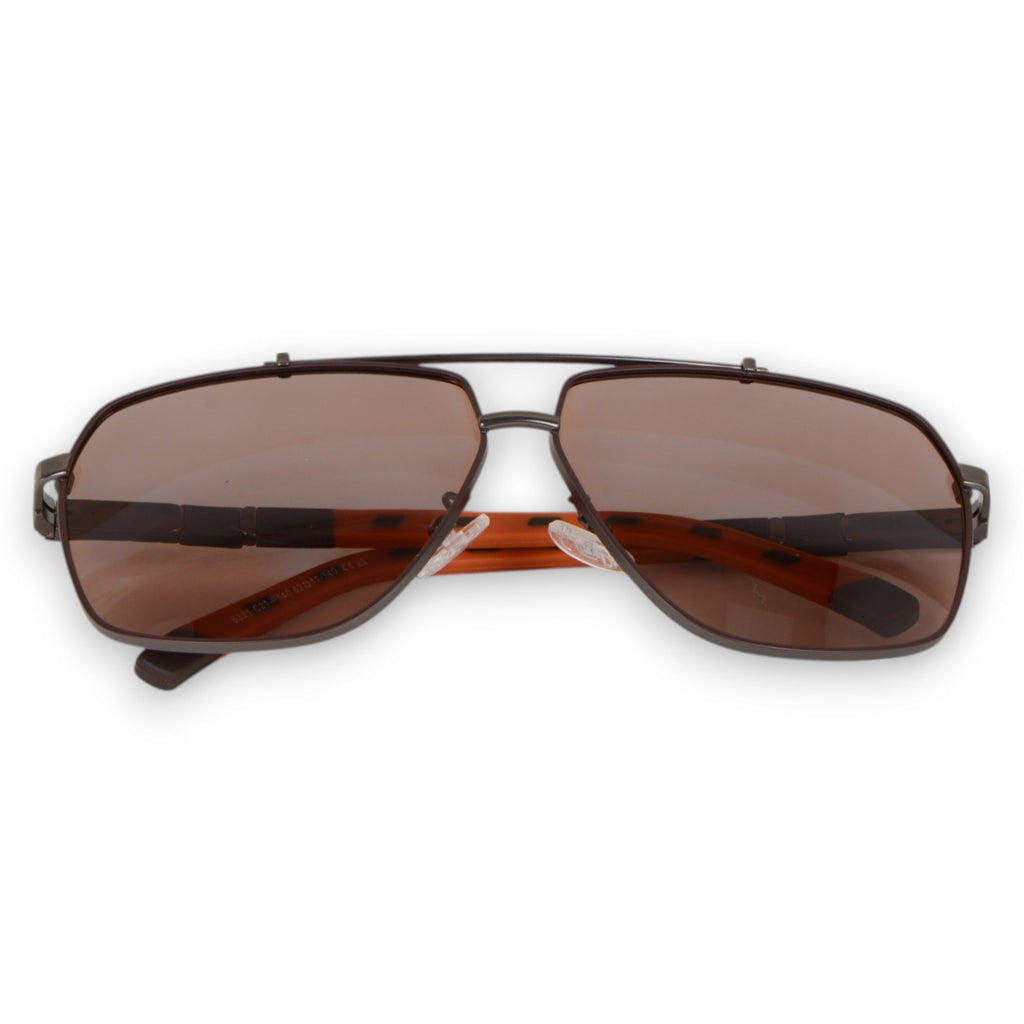 Anna-Kaci Men's Fashion Two Tone Box Polarized Sunglasses UV400 Protection