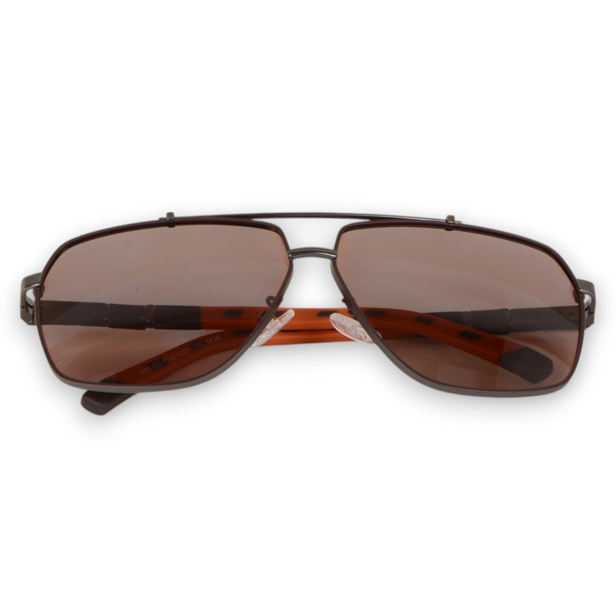 Anna-Kaci Men's Fashion Two Tone Box Polarized Sunglasses UV400 Protection