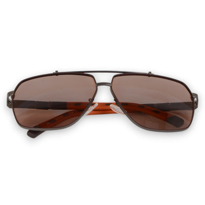 Anna-Kaci Men's Fashion Two Tone Box Polarized Sunglasses UV400 Protection