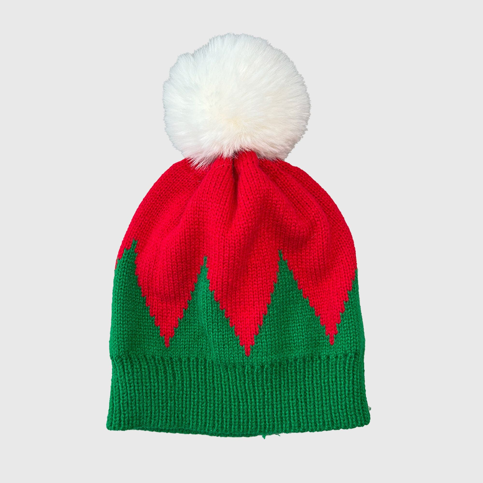 Anna-Kaci Women's Christmas Beanie Knit Hat with Faux Fur Pom-Pom for Holiday Winter Warmth