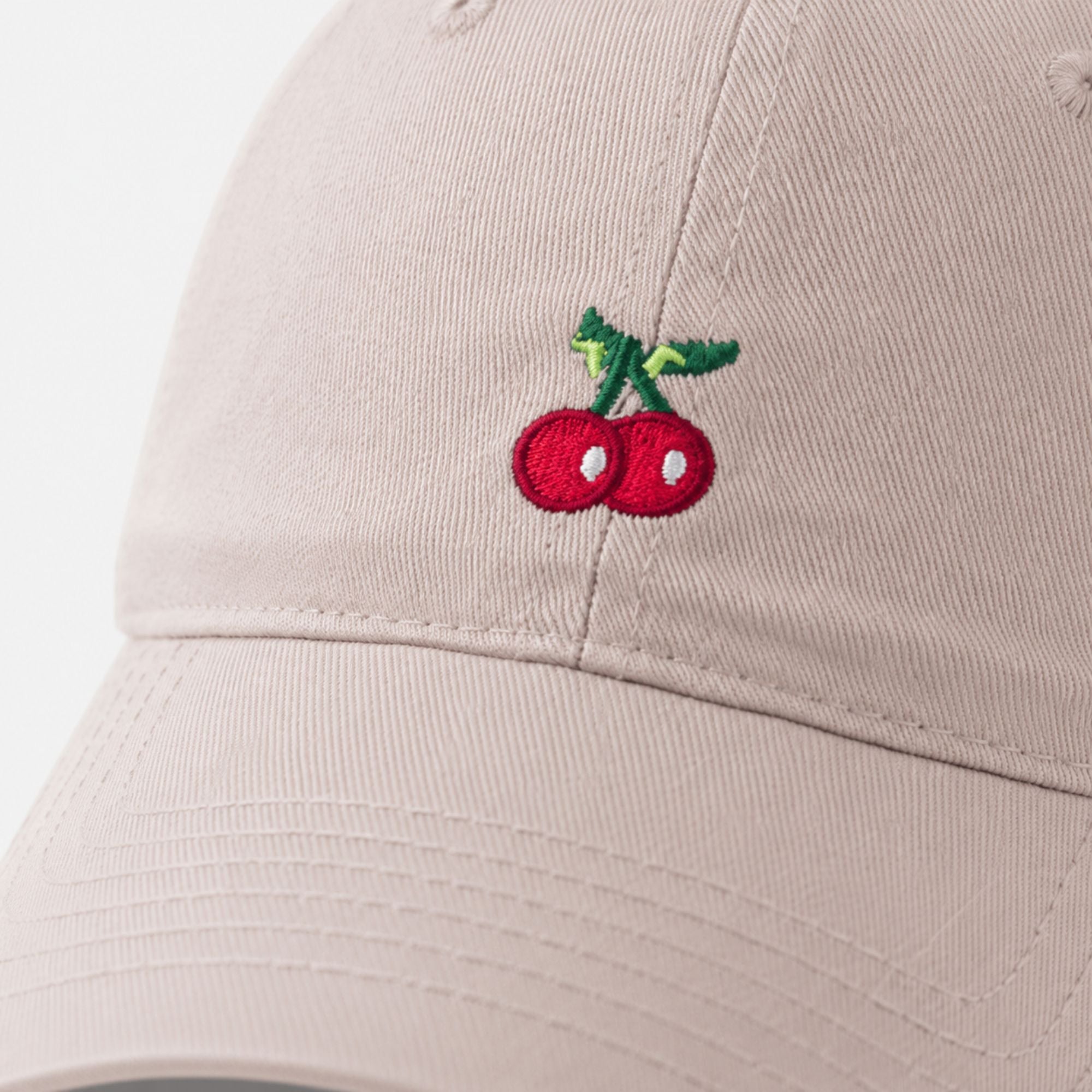 Cherry Embroidered Baseball Cap Adjustable Dad Hat
