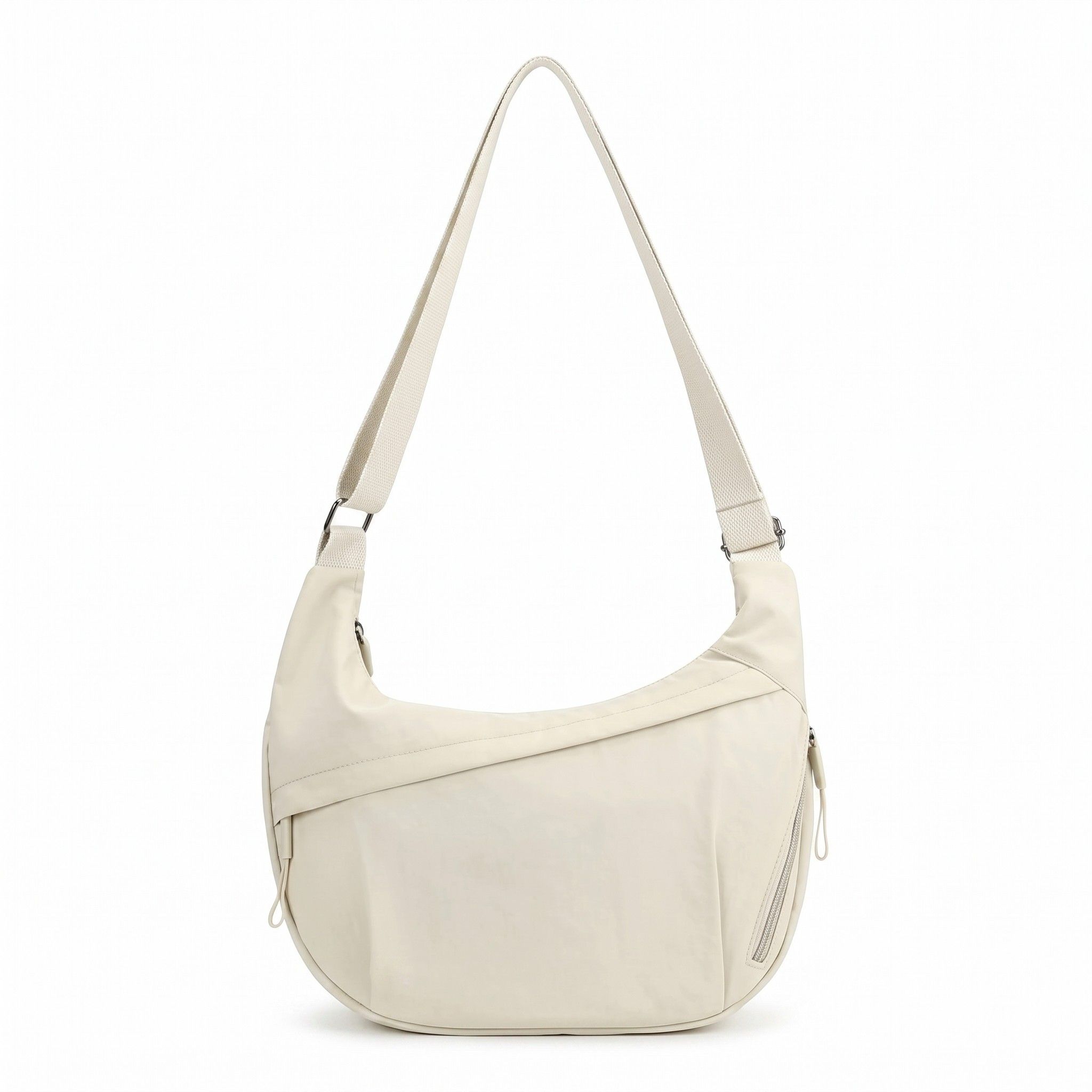 Nylon Crossbody Bag with Adjustable Strap Lightweight Shoulder Sling Bag with Zip Pockets
